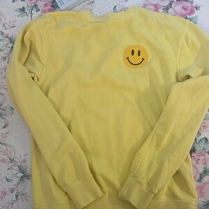Living fully Mallory Ervin smiley sweatshirt